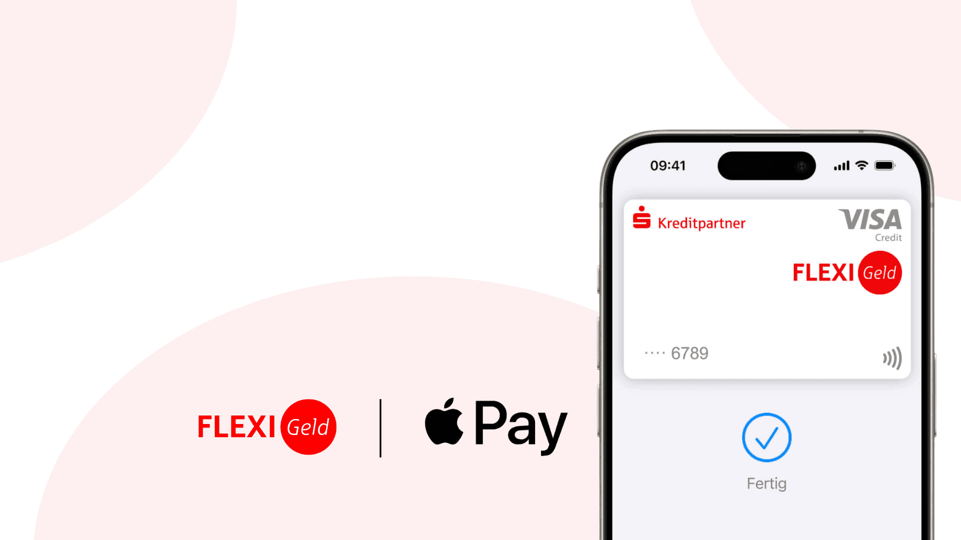 Smartphone mit FlexiGeld und Apple Pay